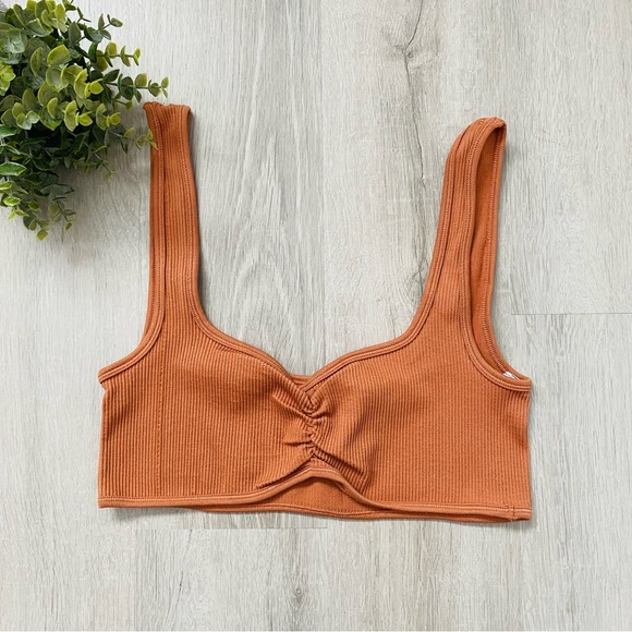 Urban Outfitters Pullover Bralette Orange Sz XL - Picture 1 of 6